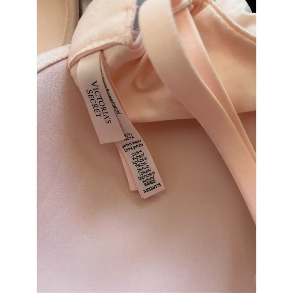 Victoria’s Secret Body by Victoria Perfect Shape Push Up Bra Pink 34DDD 34F NWT